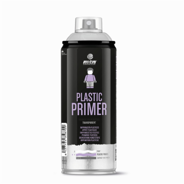 Aerosolový základní nátěr na plast MTN Pro 400ml.