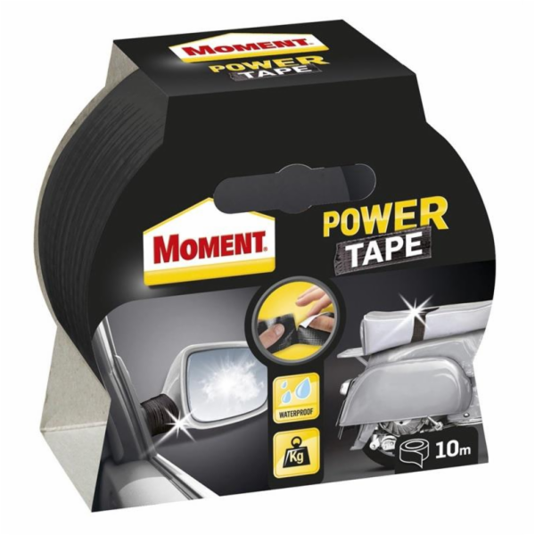Lepicí páska MOMENT POWER TAPE, 10 m × 50 mm, černá