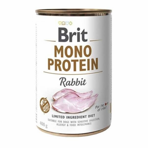 Konzervy pro psy Brit Care, s králíkem, 400 g