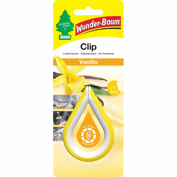 Osvěžovač vzduchu do auta Wunder-Baum Clip Vanilla