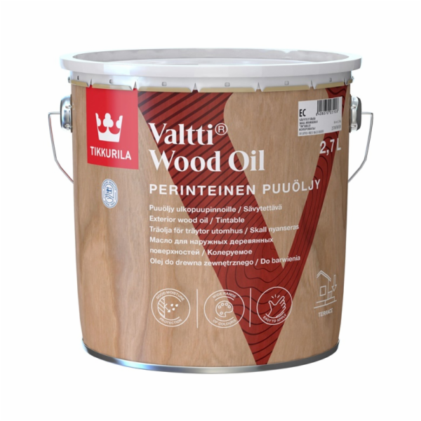 Olej na dřevo Tikkurila Valtti Wood Oil EC, transparentní...