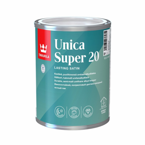 Lak Tikkurila Unica Super 20, polomatný, 0,9l