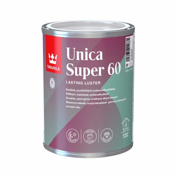 Lak Tikkurila Unica Super 60, pololesklý, 0,9l