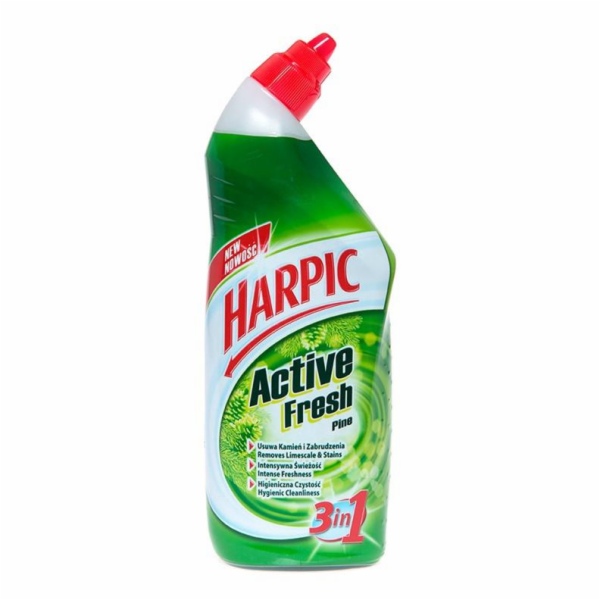 Čistič záchodových mís Harpic Active Fresh Pine 3v1, 0,75l