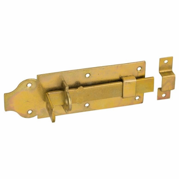Dveřní západka Domax 611101/853601, žlutá, 180 mm x 65 mm