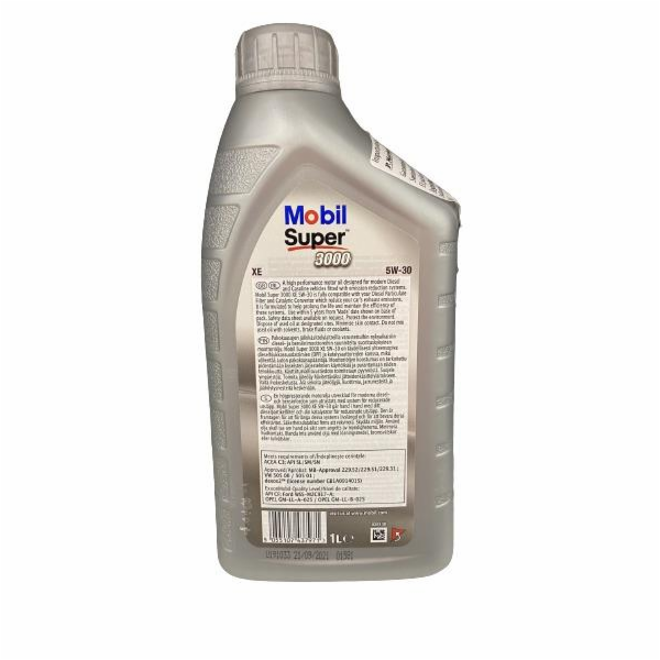 Automobilový motorový olej Mobil Super 3000 XE, 5W-30, 1l