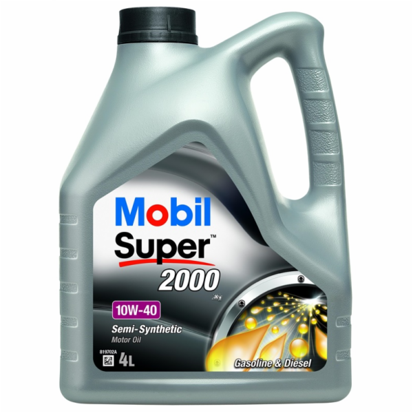 Automobilový motorový olej Mobil Super 2000x1, 10W-40, 4l