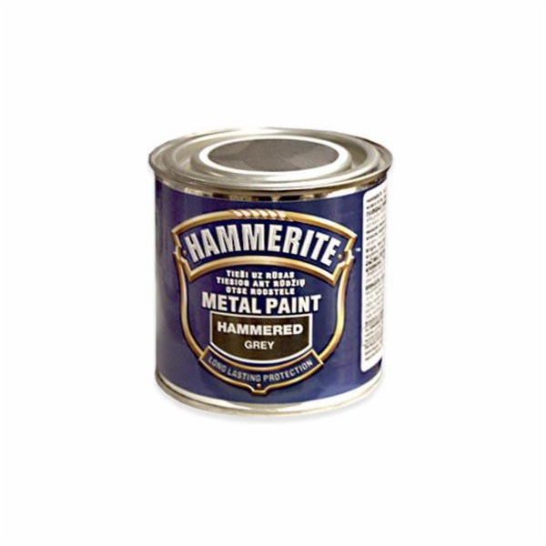 Barva na kov Hammerite Hammered, šedá, 250 ml