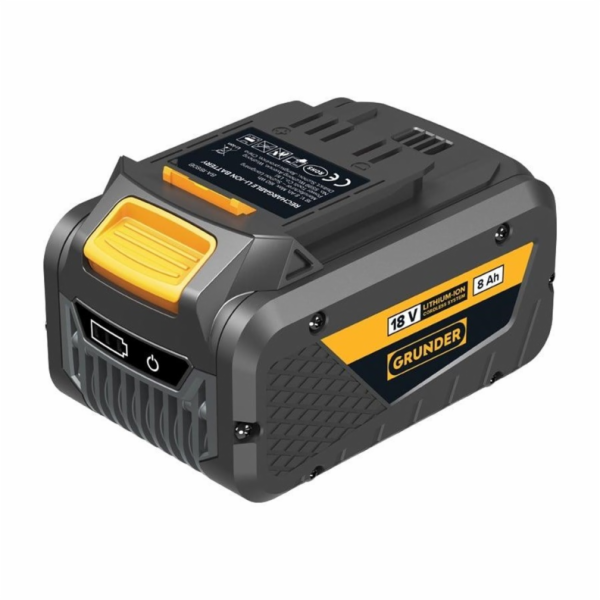 Lithium-iontová baterie GRUNDER BA-1880B, 18 V, 8 Ah