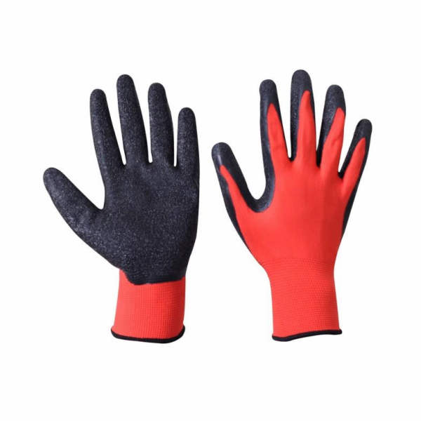 Rukavice potažené latexem, velikost XXL