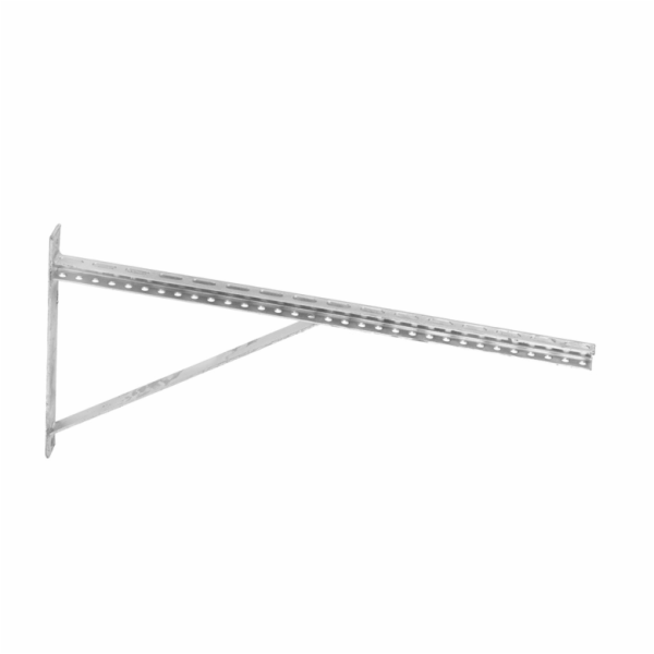 Stavební konzola s podpěrou HH81308, 800x20 mm, šedá