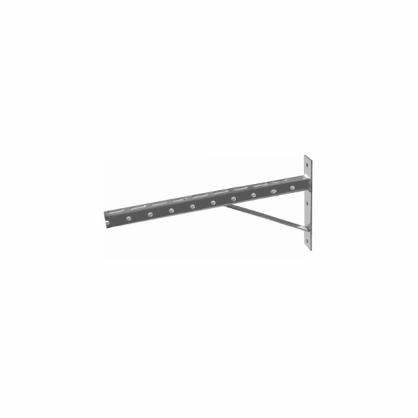 Stavební konzola s podpěrou HH81307, 500x20 mm, šedá