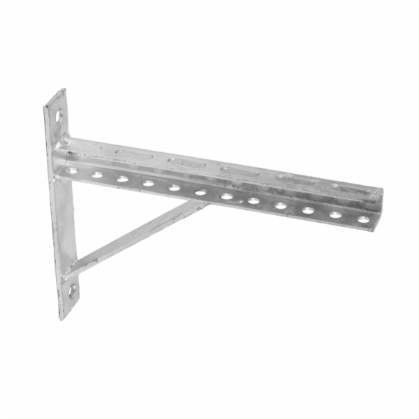 Držák konstrukce s podpěrou HH81304, 300x20 mm, šedý