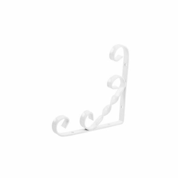 Policový držák HAUSHALT HH81752, 150×150 mm, bílý