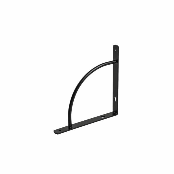 Policový držák HAUSHALT HH81716, 180×180 mm, černý