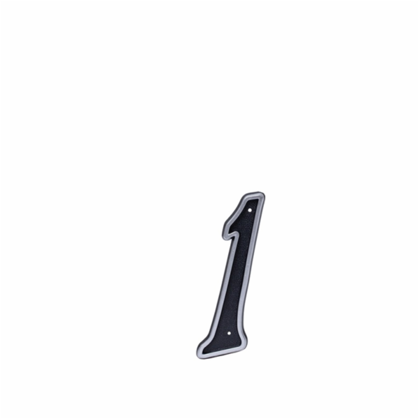 Číslo "1", plast, černá, 150 mm