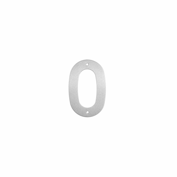 Číslo "0", nerezová ocel, 145 mm