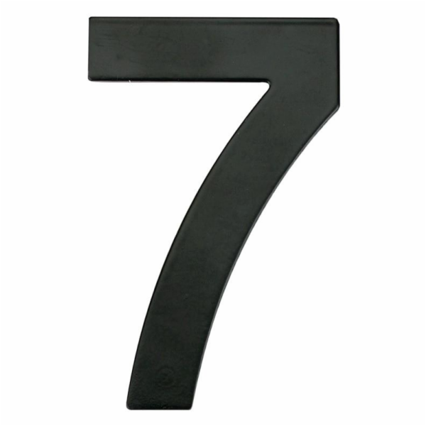 Číslo "7", matná černá, 145 mm