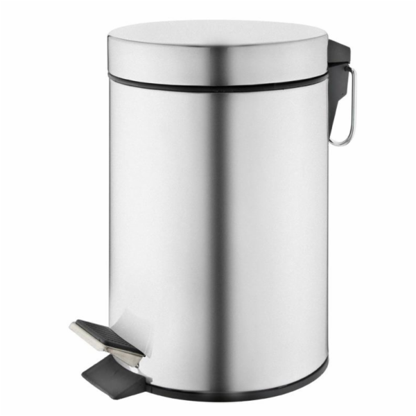 Odpadkový koš s pedálem OKKO T-Y0103SS, 3 l, mat. stříbrný
