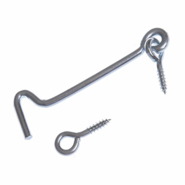 Háček Domax 8873 K-100 201, stříbrný, 100 mm x 17 mm