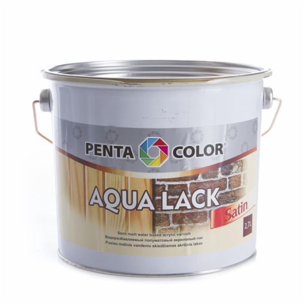 Akrylový lak Pentacolor Aqua Lack, polomatný, 2,7l