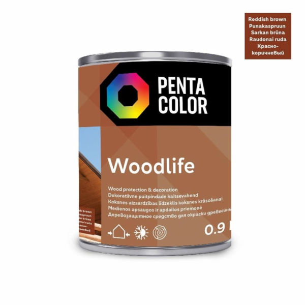 IMPREGNANT "WOODLIFE" (ČERVENÁ HNĚDÁ; 0,9 l)