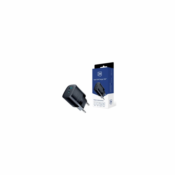 3mk síťová nabíječka - Hyper GaN Charger 33W, černá