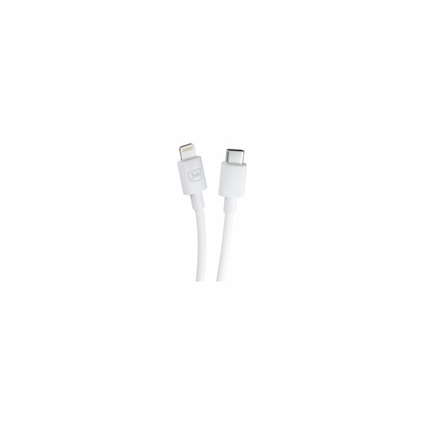 3mk datový kabel - Hyper Cable C to Lightning 20W 1.2m, bílá