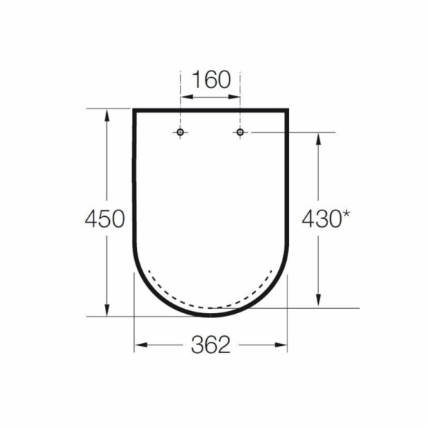 Kryt na WC Meridian A8012A200B SC