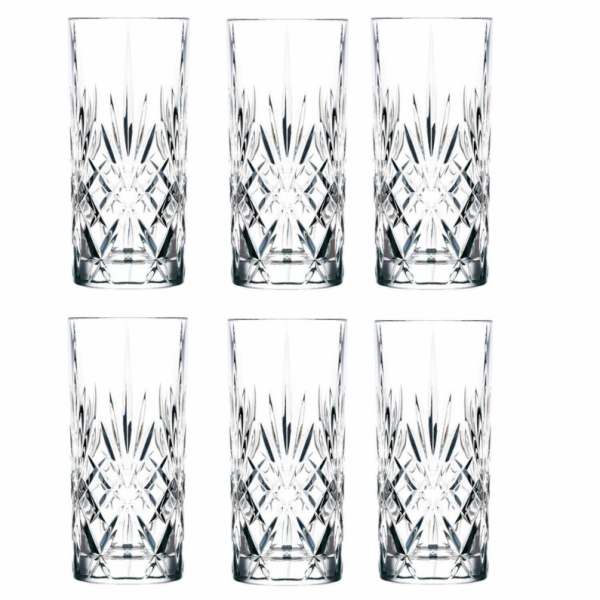 Sklenice RCR MELODIA, 360 ml, 6 ks.