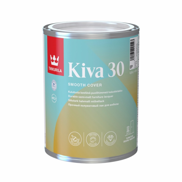 Lak Tikkurila Kiva 30, polomatný, 0,9l