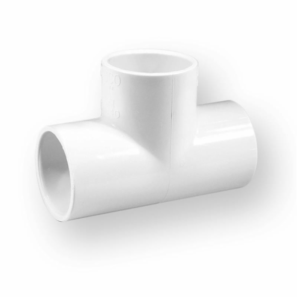 T-kus 401-005, PVC-U, 1/2", lepidlo uvnitř