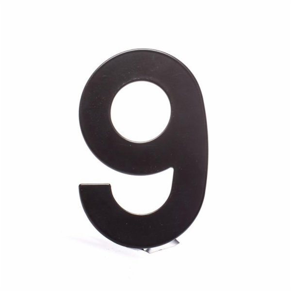Číslo "9", matná černá, 145 mm