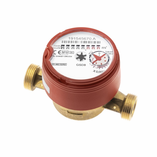 Měřič teplé vody dn15 110 mm 2,5 m3/h R100