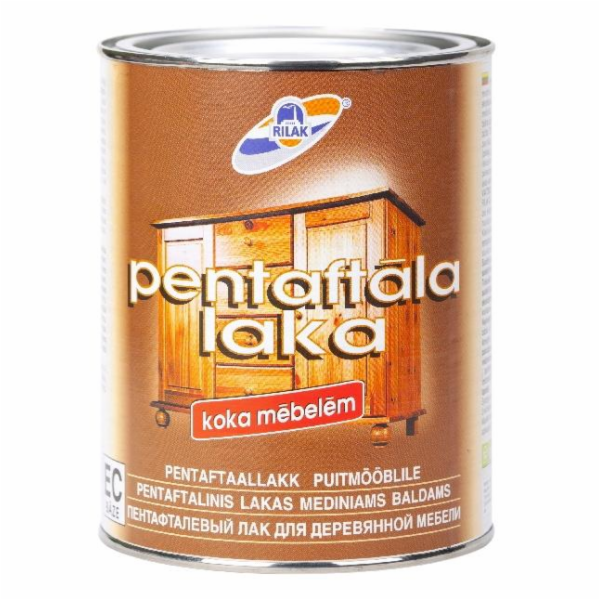 Alkydový lak na dřevo Rilak Pentaftala Laka, 0,9l