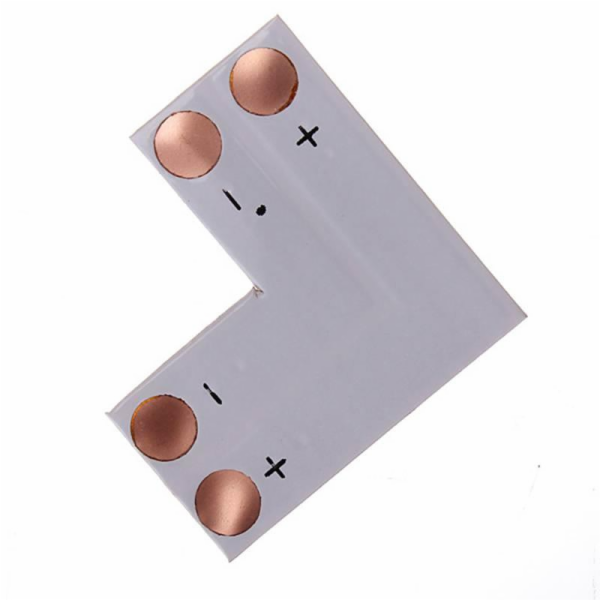 Konektor pro LED pásek LED-SOLD-L8, tvar L 8mm, pájitelný