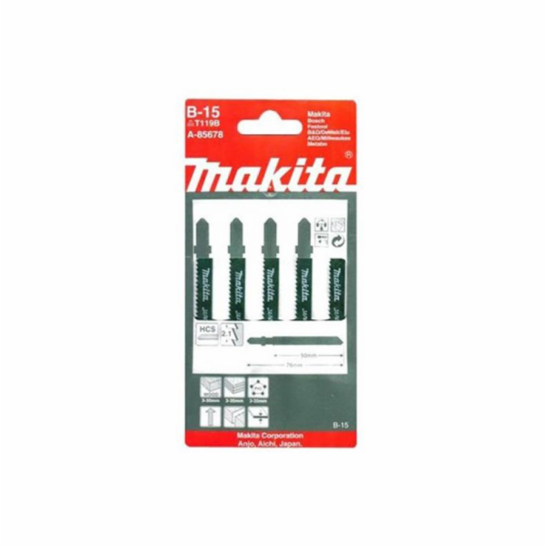 Upínací pily Makita, T119B, 5 ks.