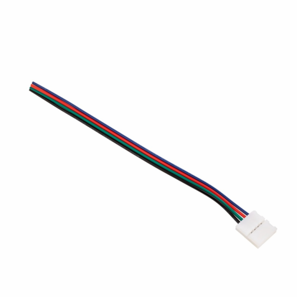 KONEKTOR LISOVANÝ LED RGB 4CONT S DRÁT