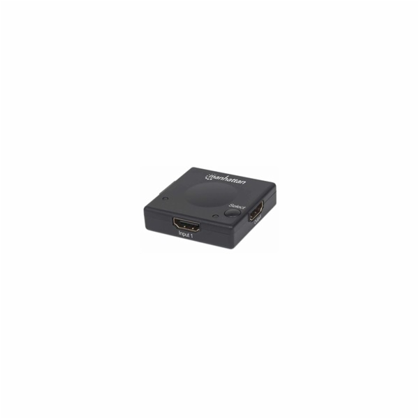 Manhattan HDMI přepínač, 2-Port HDMI Switch, 1080p, černá