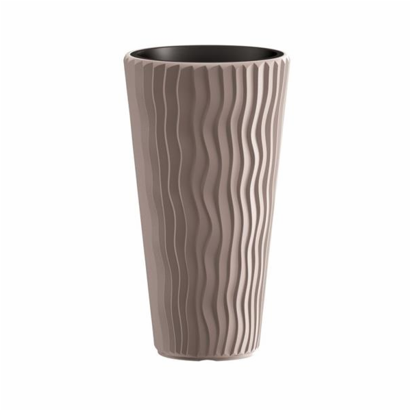 Květináč Prosperplast SANDY SLIM mocca 39 cm 