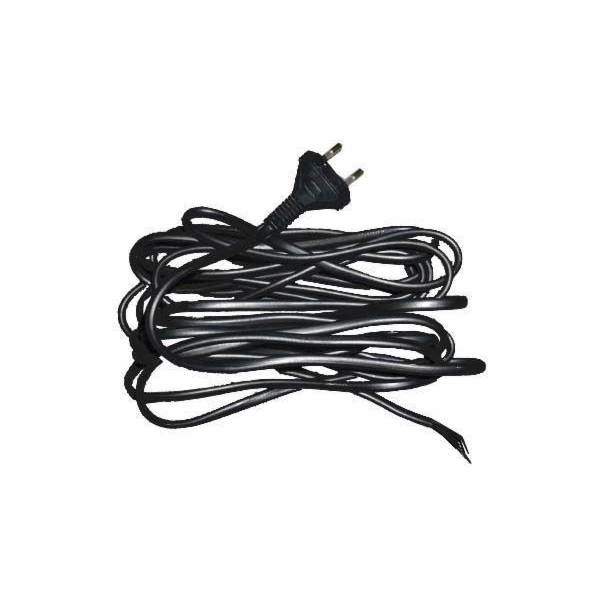 Kabel se zástrčkou ZAMEL, 5 m, černý