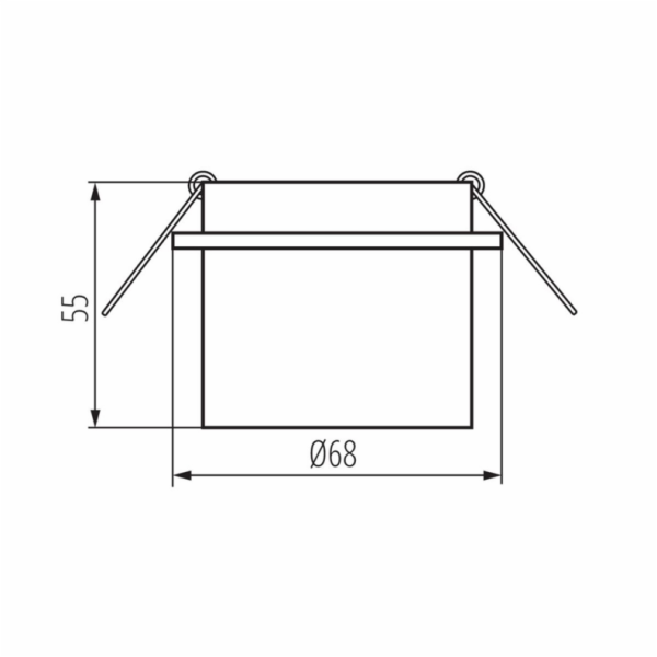 Instalované svítidlo Kanlux Spag S, 35W, GU10