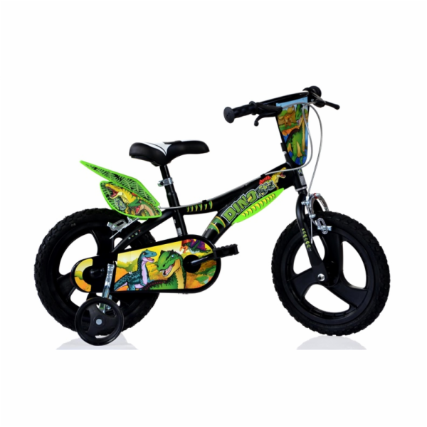 Dětské kolo Dino Bikes 616L-DS, černá/zelená, 16"