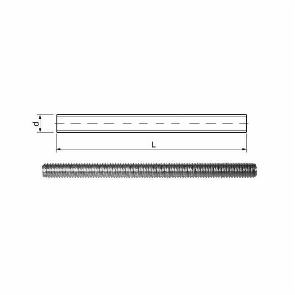 TYČ A2 M6X1000 DIN975