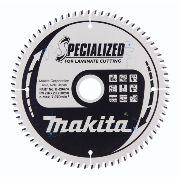 Řezný kotouč 216x2,5x30mm 5° T72 B-29474