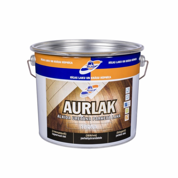 Alkyduretanový podlahový lak Rilak AU-271, lesklý, 2,7l