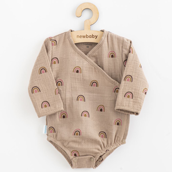 Kojenecké mušelínové body s bočním zavazováním New Baby R...