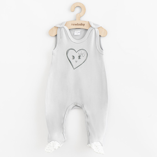 Kojenecké bavlněné dupačky New Baby Srdíčka Vel.80 (9-12m)