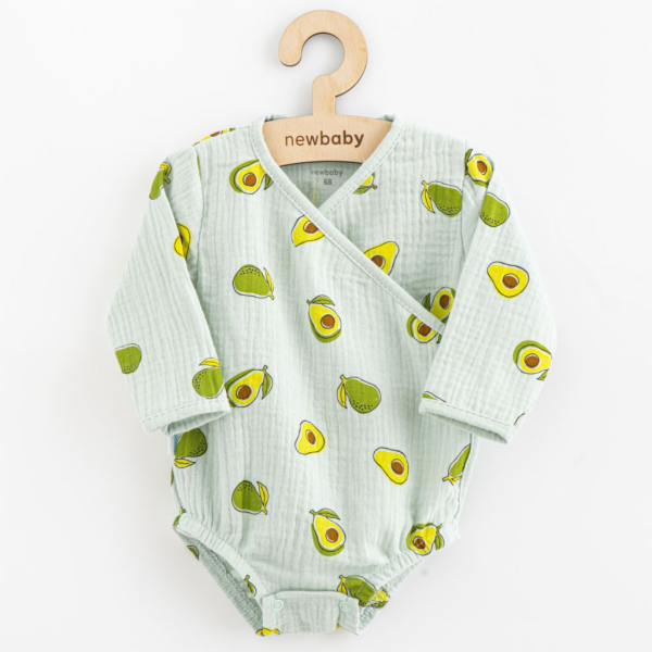 Kojenecké mušelínové body s bočním zavazováním New Baby A...