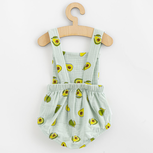 Mušelínový kojenecký set Kraťasy a Tričko New Baby Avocad...